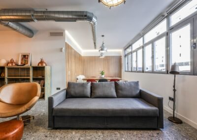 Perspectiva general de un apartamento en renta